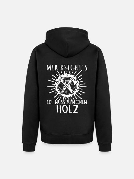 Zimmermann Beruf Zimmerer - Unisex Premium Bio Zip Hoodie - Schwarz