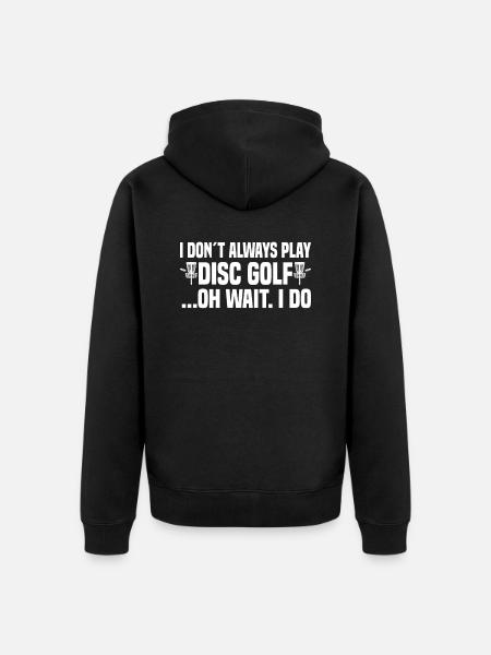 Disc Golf Frisbee Golf - Unisex Premium Organic Zip Hoodie - black