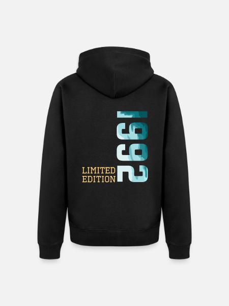 1992 Édition limitée - Veste à capuche bio Premium Unisexe - noir