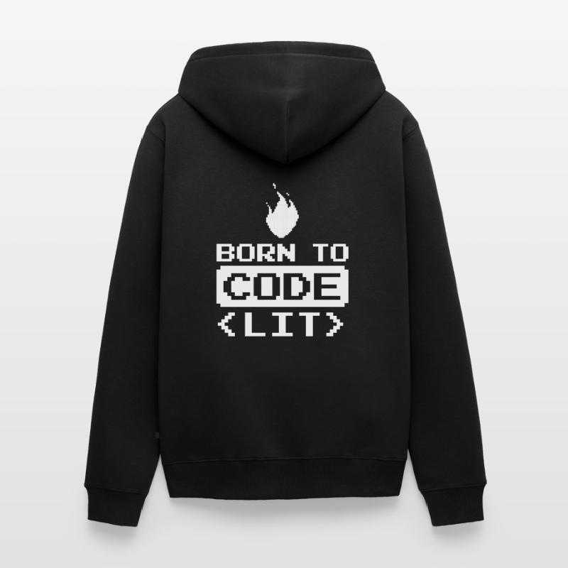 Développeur Coder Programmeur Drôle Veste à capuche bio Premium Unisexe