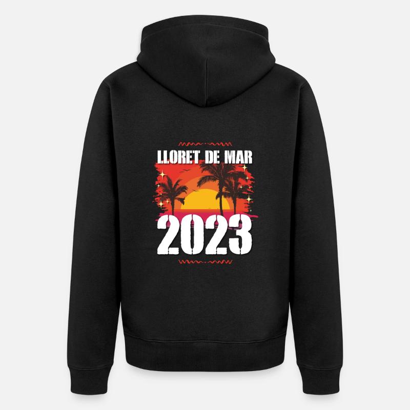 Lloret de Mar 2023 - Veste à capuche bio Premium Unisexe - noir
