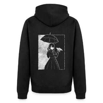 Finlandais Goth Esthétique Goth Anime Fille Gothique - Veste à capuche bio Premium Unisexe - noir - Dos - Nico (187cm)