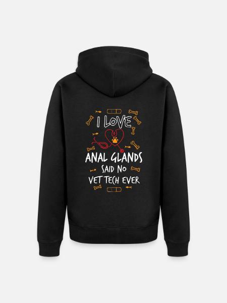 Tierarzt, Tierarzt, Tierarzt - Unisex Premium Bio Zip Hoodie - Schwarz