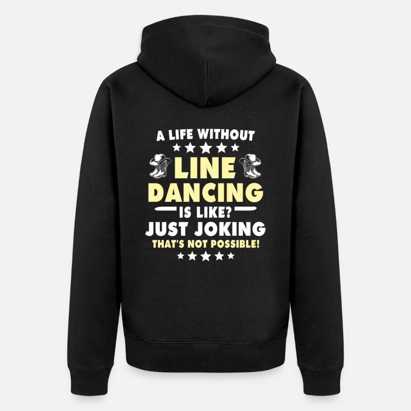 Danse en ligne - Veste à capuche bio Premium Unisexe - noir