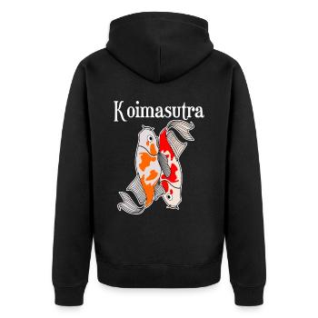Carpe Koï Koimasutra Kois - Veste à capuche bio Premium Unisexe - noir - Dos - Nico (187cm)