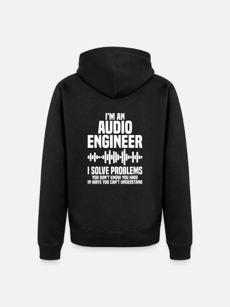 Tontechniker Musik Mischpult - Unisex Premium Bio Zip Hoodie - Schwarz