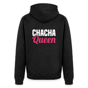 Musique de danse chacha pratiquant le latin - Veste à capuche bio Premium Unisexe - noir - Dos - Nico (187cm)