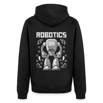 Robotique pour les ingénieurs en robotique - Veste à capuche bio Premium Unisexe - noir - Dos - Nico (187cm)