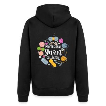 Tricoter Tricoter Fil Professionnel - Veste à capuche bio Premium Unisexe - noir - Dos - Nico (187cm)