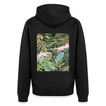 Coconut Girl Création Esthétique D’Adam - Veste à capuche bio Premium Unisexe - noir - Dos - Nico (187cm)