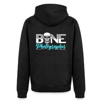 Knochenfotograf Radiologie Röntgentechniker Radiologe - Unisex Premium Bio Zip Hoodie - Schwarz - Hinten - Nico (187cm)