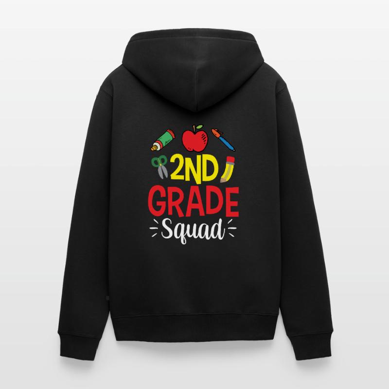 Second Grade Team Second Class Teachers Unisex Premium Organic Zip Hoodie