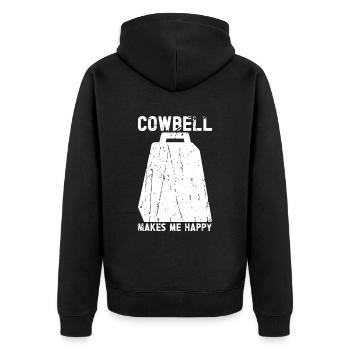 Cowbell Plus Cowbell-Vintager - Veste à capuche bio Premium Unisexe - noir - Dos - Nico (187cm)