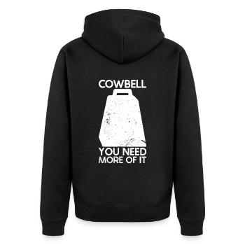 Cowbell Plus Cowbell-Vintager - Veste à capuche bio Premium Unisexe - noir - Dos - Nico (187cm)