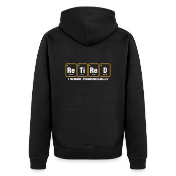 Pension de retraite Pension de pensionné Cadeau de pension de pensionné - Veste à capuche bio Premium Unisexe - noir - Dos - Nico (187cm)