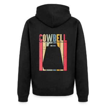 Cowbell Plus Cowbell-Vintager - Veste à capuche bio Premium Unisexe - noir - Dos - Nico (187cm)