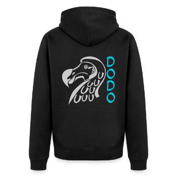Dodo Oiseau Dodos - Veste à capuche bio Premium Unisexe - noir - Dos - Nico (187cm)