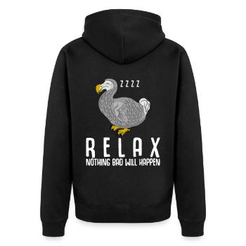Dodo dort dodos - Veste à capuche bio Premium Unisexe - noir - Dos - Nico (187cm)