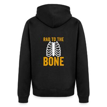 Rad Tech Radiologie Hommes Femmes Radiographe - Veste à capuche bio Premium Unisexe - noir - Dos - Nico (187cm)