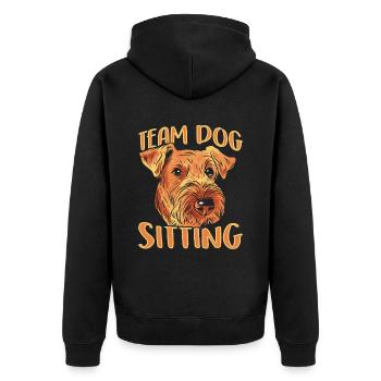 Team Dog Sitting Dog Dog Sitting Dog Sitter - Veste à capuche bio Premium Unisexe - noir - Dos - Nico (187cm)