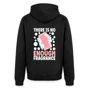 Seifenmacher Seife Machen - Unisex Premium Bio Zip Hoodie - Schwarz - Hinten - Nico (187cm)