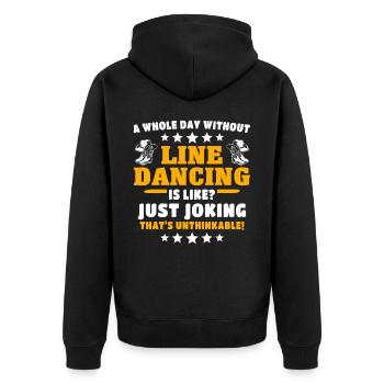 Danseur en ligne Danse en ligne - Veste à capuche bio Premium Unisexe - noir - Dos - Nico (187cm)