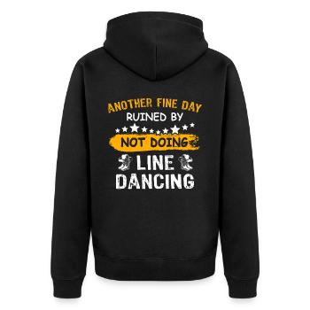 Danseur en ligne Danse en ligne - Veste à capuche bio Premium Unisexe - noir - Dos - Nico (187cm)