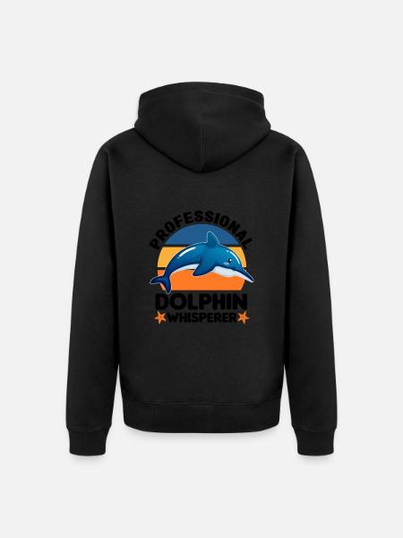 Marine biologists - Unisex Premium Organic Zip Hoodie - black