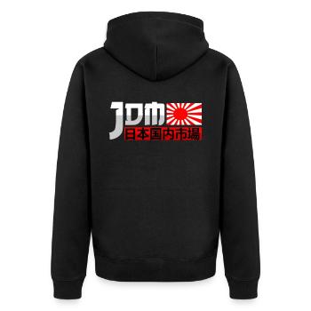JDM Motorsport Auto Tuning Automobile - Veste à capuche bio Premium Unisexe - noir - Dos - Nico (187cm)