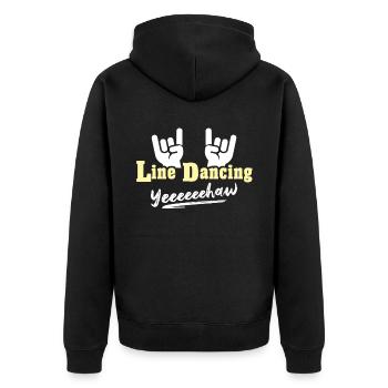 Danse en ligne Danse en ligne - Veste à capuche bio Premium Unisexe - noir - Dos - Nico (187cm)