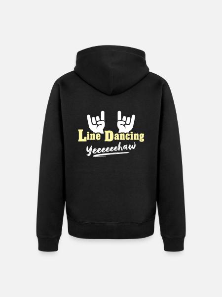 Line Dancing Line Dance - Unisex Premium Organic Zip Hoodie - black