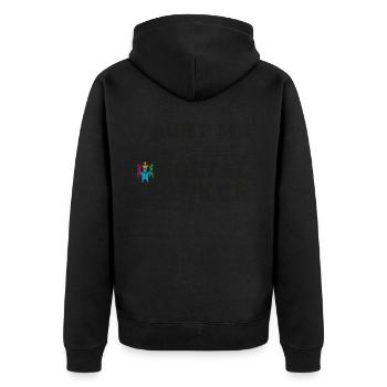 Croyez-moi, je suis un travailleur social drôle Sozialarbeiter - Veste à capuche bio Premium Unisexe - noir - Dos - Nico (187cm)