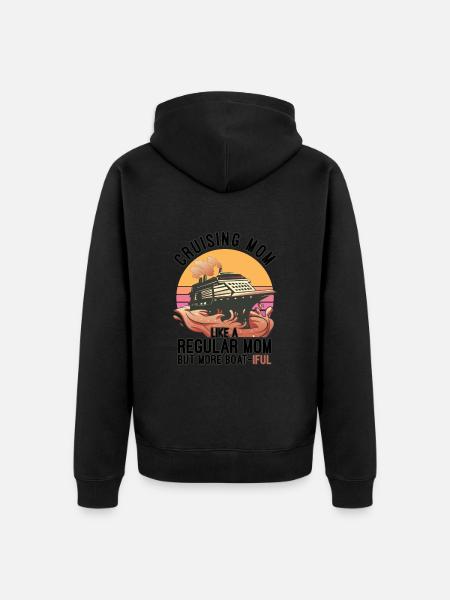Cruise Trip - Unisex Premium Organic Zip Hoodie - black