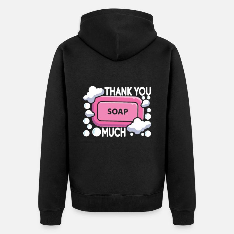 Soap maker soap making - Unisex Premium Organic Zip Hoodie - black