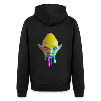 Alien coloré - Veste à capuche bio Premium Unisexe - noir - Dos - Nico (187cm)
