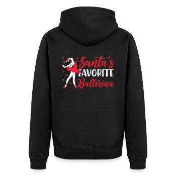 Ballet Danseuse Danse Ballerine - Veste à capuche bio Premium Unisexe - noir - Dos - Nico (187cm)