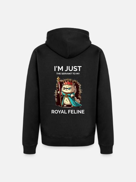 Cat Lady - Funny - Unisex Premium Organic Zip Hoodie - black