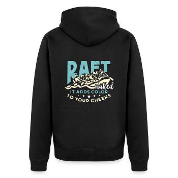 Rafting Raft nu Il ajoute de la couleur Kayak Boating - Veste à capuche bio Premium Unisexe - noir - Dos - Nico (187cm)