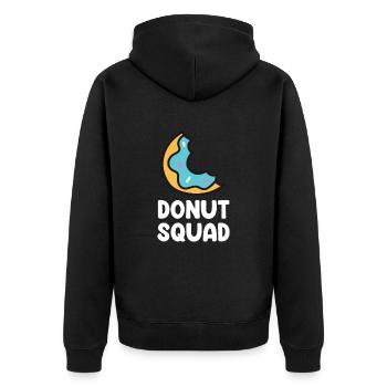 Donuts Food Lover Donut Saying Funny Donuts - Unisex Premium Organic Zip Hoodie - black - Back - Nico (187cm)