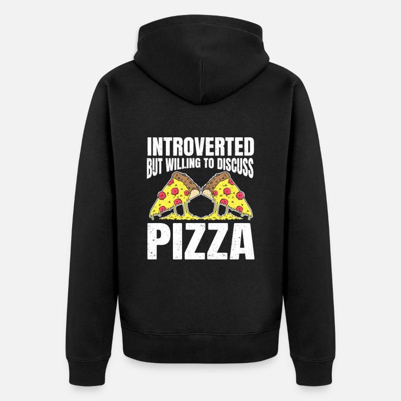 Introverti Cadeau Sarcastique Introverti - Veste à capuche bio Premium Unisexe - noir