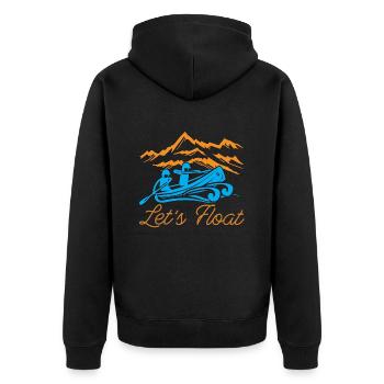 Rafting Let’s Float Boating Paddle Sports nautiques - Veste à capuche bio Premium Unisexe - noir - Dos - Nico (187cm)