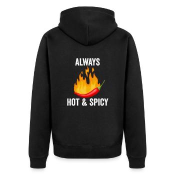 Red Hot Chili Épicé Pepper Food Lover Chilli - Veste à capuche bio Premium Unisexe - noir - Dos - Nico (187cm)