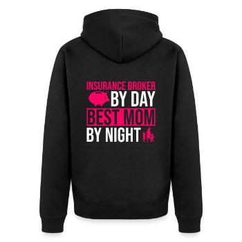 Versicherungsagent Mom Design Für - Veste à capuche bio Premium Unisexe - noir - Dos - Nico (187cm)