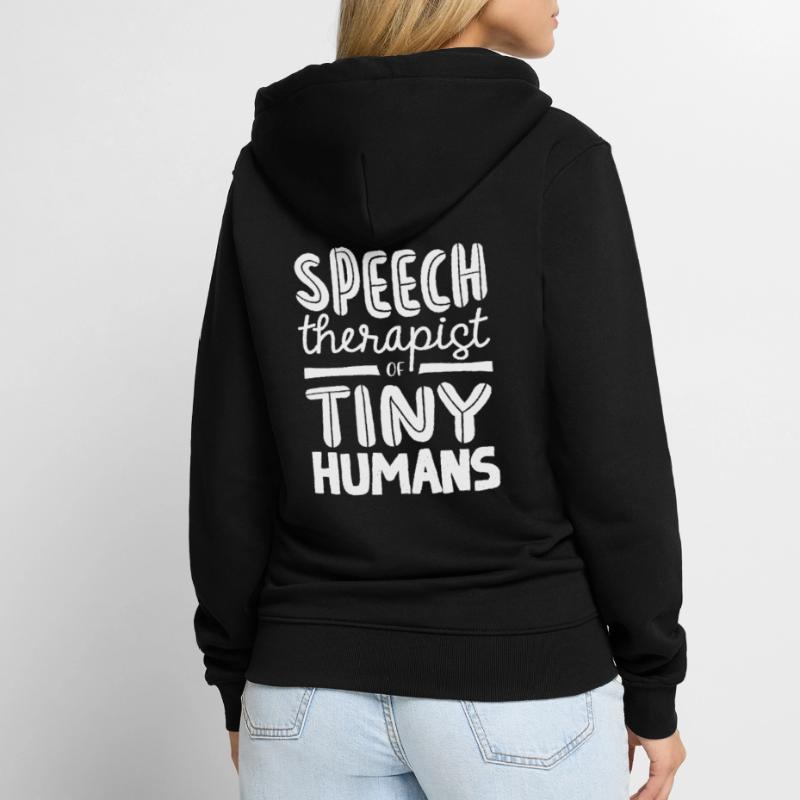 Speech-language pathology, speech-language pathologist Unisex Premium Organic Zip Hoodie
