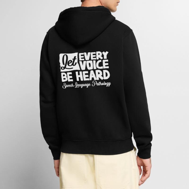 Speech-language pathology, speech-language pathologist Unisex Premium Organic Zip Hoodie