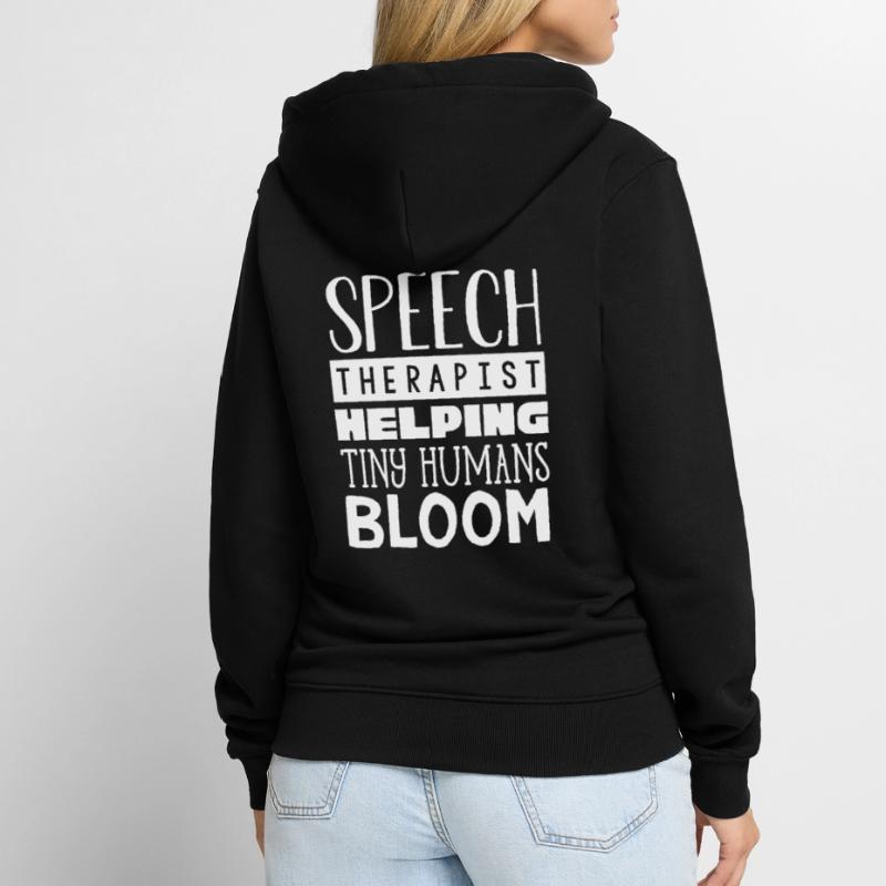 Speech-language pathology, speech-language pathologist Unisex Premium Organic Zip Hoodie