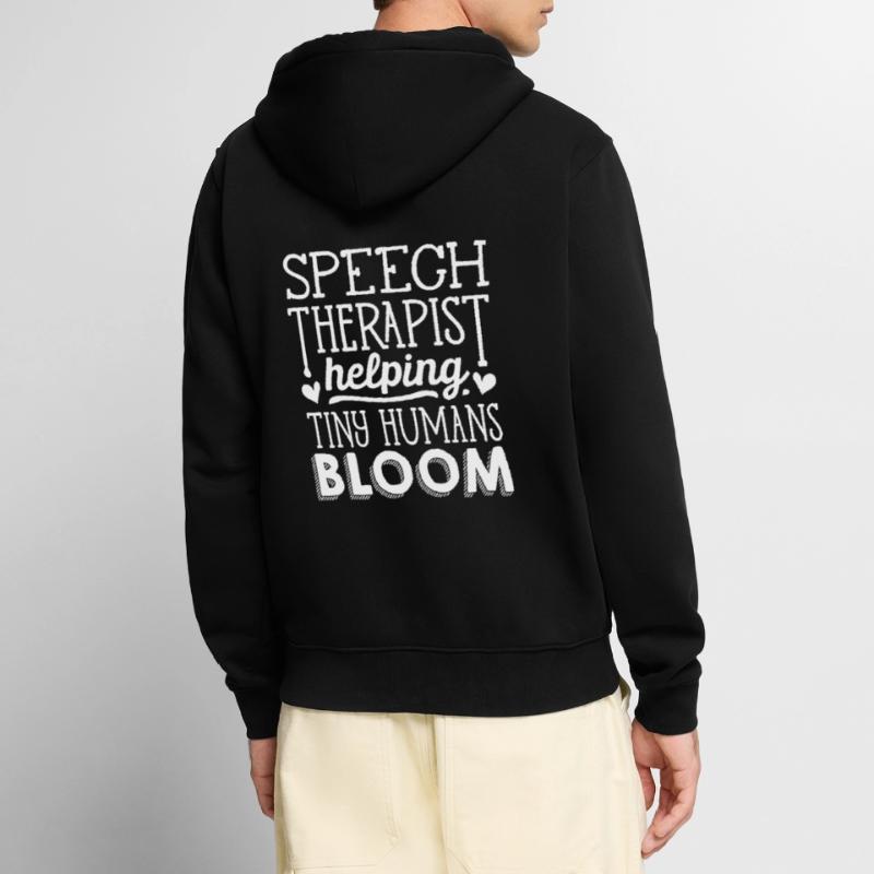 Speech-language pathology, speech-language pathologist Unisex Premium Organic Zip Hoodie