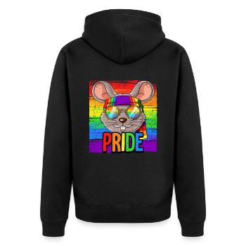 Fierté LGBTQ Christopher Street Day Costume Fierté - Veste à capuche bio Premium Unisexe - noir - Dos - Nico (187cm)