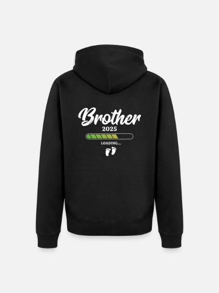 Brother Loading 2025 - Unisex Premium Organic Zip Hoodie - black