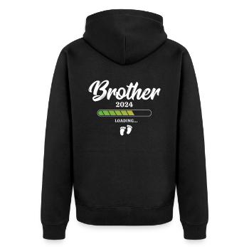 Chargement Brother 2024 - Veste à capuche bio Premium Unisexe - noir - Dos - Nico (187cm)